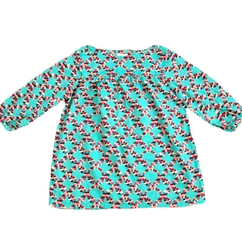 EC CRAZY 8 100% COTTON LONG SLEEVE DRESS SZ. 10/12